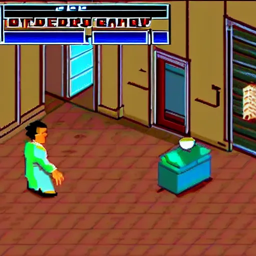 Image similar to Screenshots from Seinfeld: The Game released for the Sega Genesis in 1994