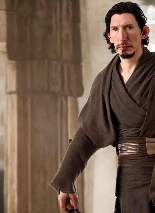 Image similar to adam driver as obi wan kenobi