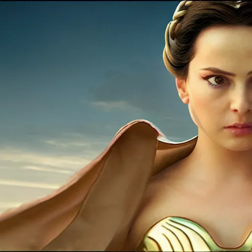 Image similar to lela star as princess padme in star wars episode 3, 8k resolution, full HD, cinematic lighting, award winning, anatomically correct