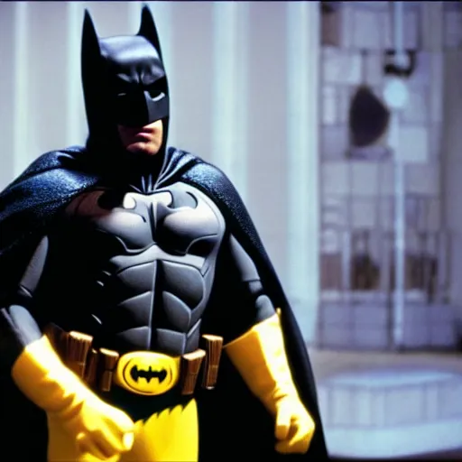 Prompt: A film still of Batman, from The Muppets