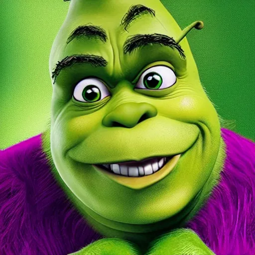 Prompt: combination of shrek and the grinch