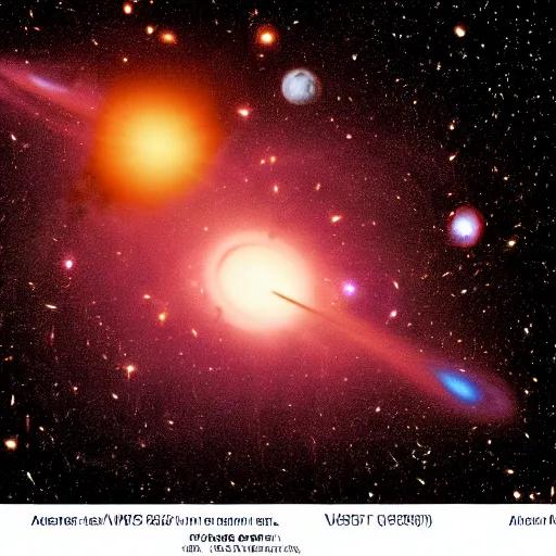 Image similar to hubble image of army of planets in galactic maelstrom, fire, vray, 5 5 mm