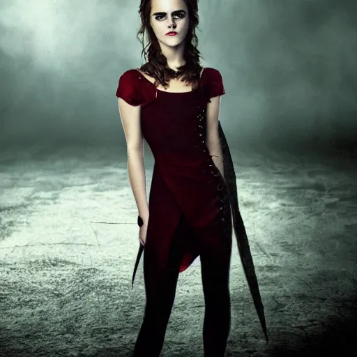 Image similar to emma watson as a vampire from twilight