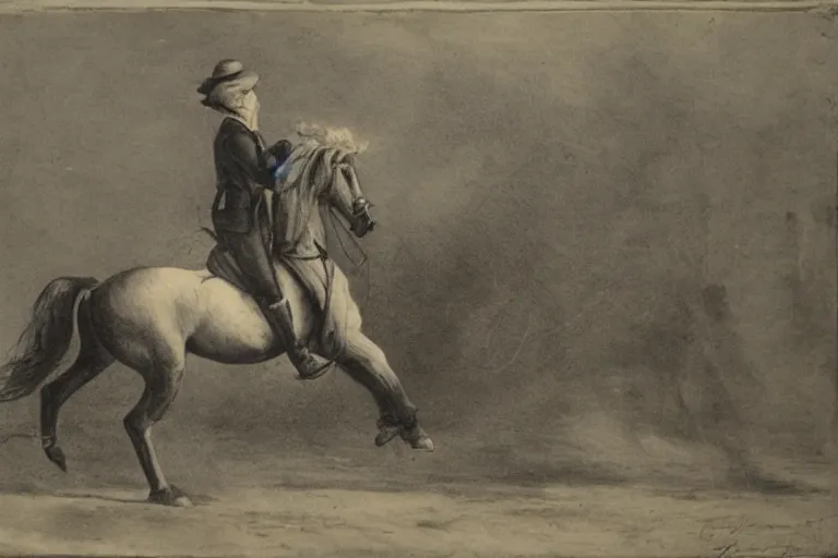 Image similar to horse riding a horse, arstation