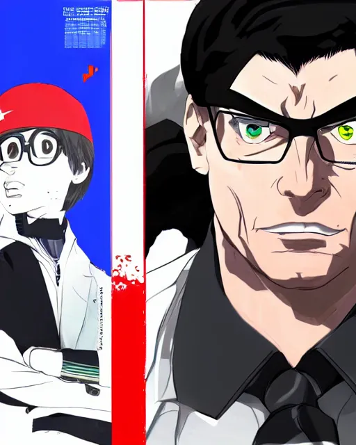 Prompt: Jair Bolsonaro portrait in Persona 5, Persona 5 style, anime