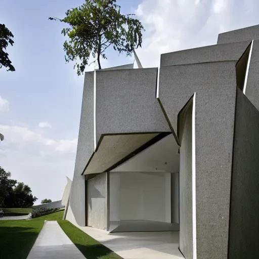 Image similar to house designed by zaha hadid