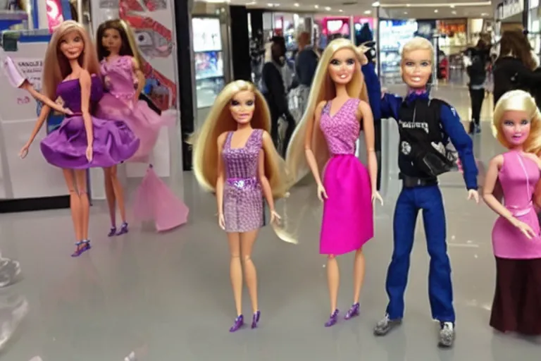 Image similar to news : barbie killed people in the mall, news, bbc news