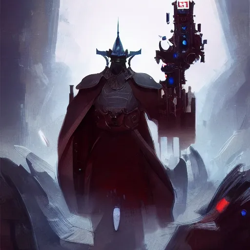 Image similar to concept art by jama jurabaev, futuristic emperor holy inquisition, cinematic shot, trending on artstation, high quality, brush stroke