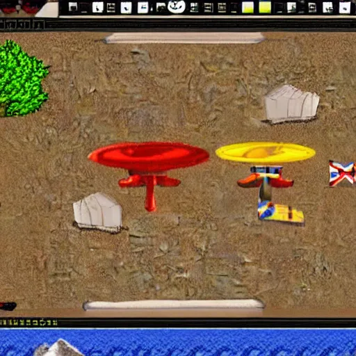 Prompt: Screenshot of the computer game Imperialism from 1997