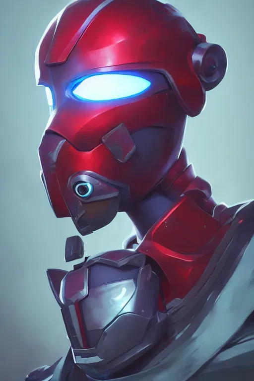 Prompt: epic robot ninja mask helmet stylized as fornite style game design fanart by concept artist gervasio canda, behance hd by jesper ejsing, by rhads, makoto shinkai and lois van baarle, ilya kuvshinov, rossdraws radiating a glowing aura global illumination ray tracing hdr render in unreal engine 5