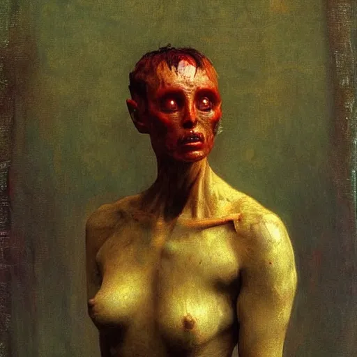 Image similar to alien by ilya repin