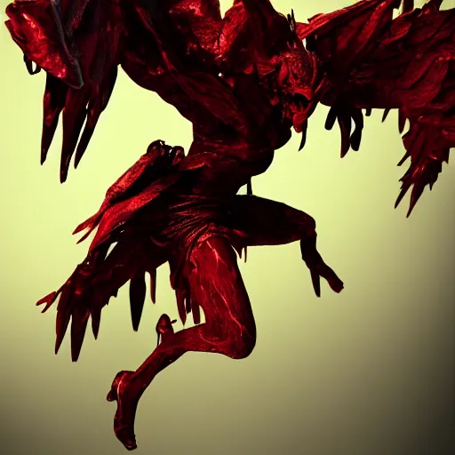 Prompt: abstract shadow demon with wings red hunter eyes, highly realistic photo realistic octane render blender highly detailed 8 k