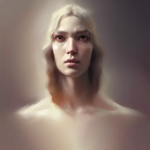 Image similar to humanoid animal, concept art oil painting, portrait ethereal by jama jurabaev, greg rutkowski extremely detailed, brush hard, artstation, soft light