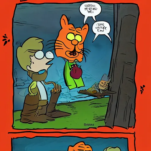 Image similar to garfield comic john dark