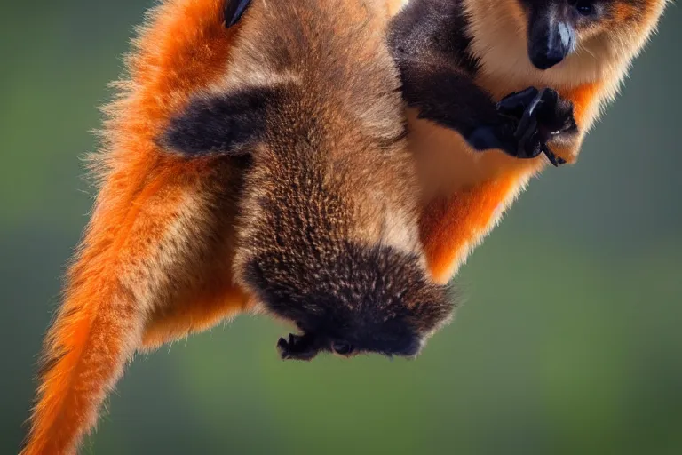 Prompt: Flying Fox, Animal photography, professional photo, 8k