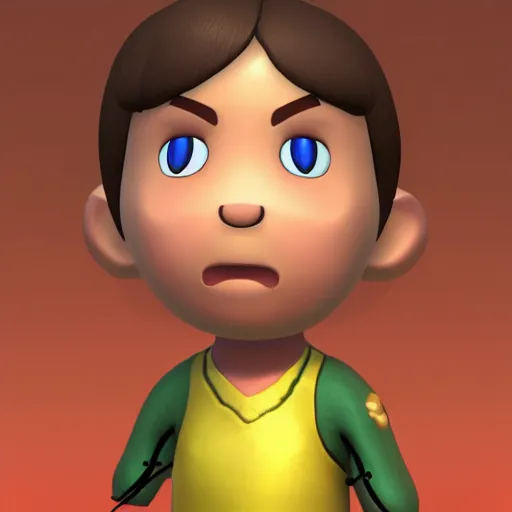 Prompt: villager from super smash bros, digital art, detailed, unreal engine 5, high quality, 4k