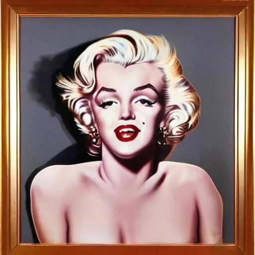 Prompt: portrait of Marilyn Monroe in the seven year itch, painted by Trevor brown