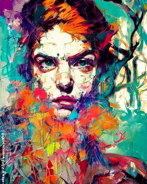 Image similar to masterpiece beautiful portrait by hopare and hernan bas