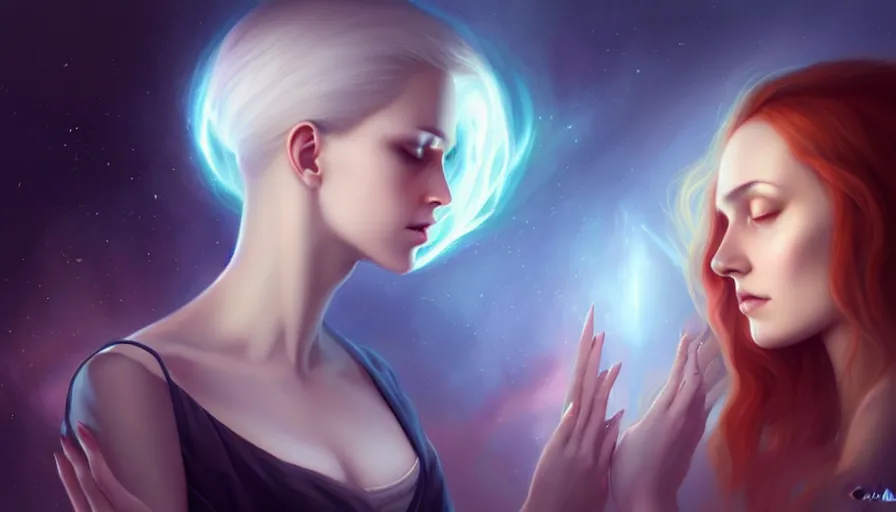 Image similar to the two complementary forces that make up all aspects and phenomena of life, by Charlie bowater