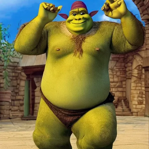 Image similar to “ biblically accurate shrek ”