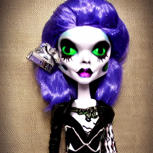 Image similar to monster high haunt couture doll, photography, hd, award winning photo.