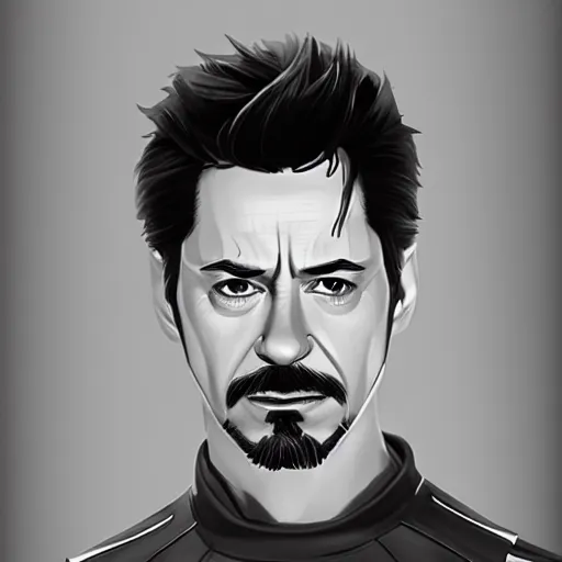 Prompt: concept art of tony stark, vector art, by grzegorz domaradzki, brush hard, highly detailed, artstation, high quality