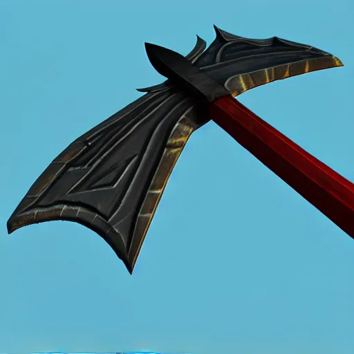 Image similar to a glaive, 3D render