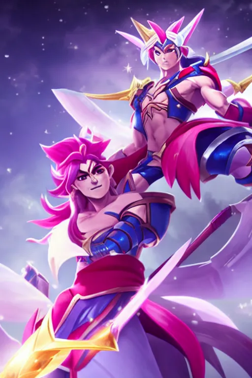 Image similar to Star guardian darius from league of legends, 4k, #trending