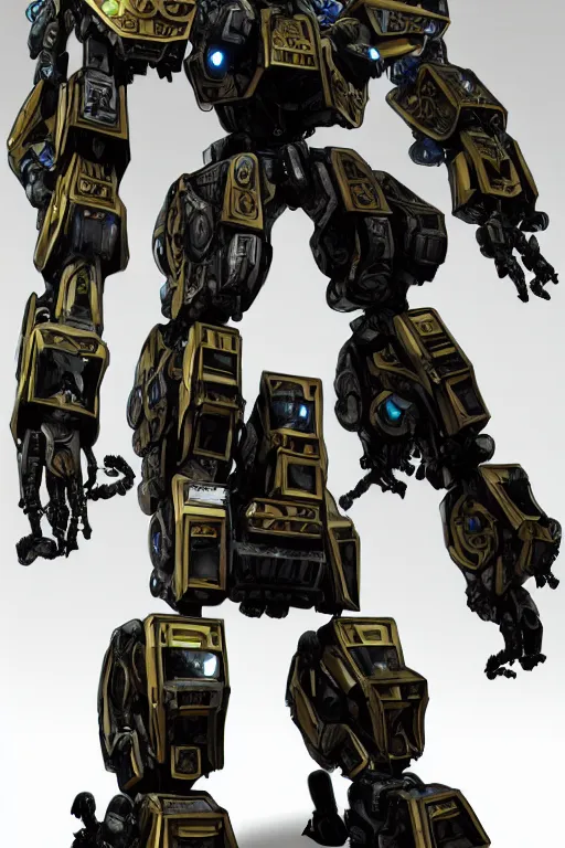 Prompt: mechwarrior _ 2, intricate ornate humanoid mecha warrior,