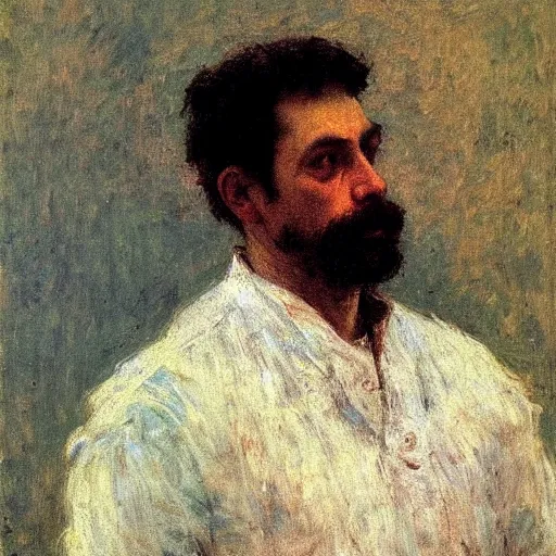 Prompt: self portrait of Ilya Repin