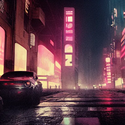 Prompt: blade runner 2 0 4 9 city at night, vfx shot, realism, intricate detail,