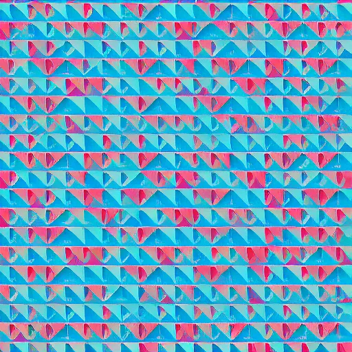 Image similar to Print of white geometric pattern shapes, colorful background gradient