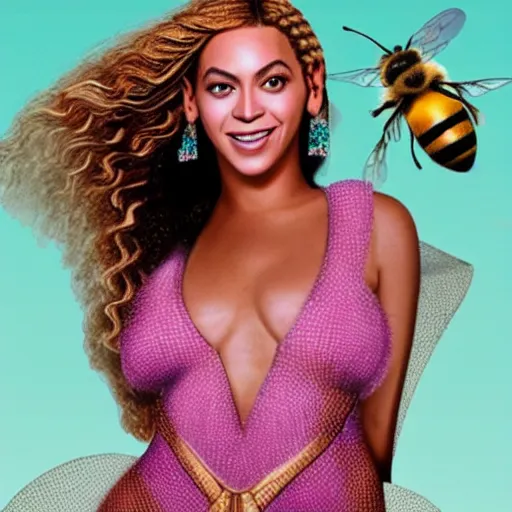 Image similar to beyonce as a bee