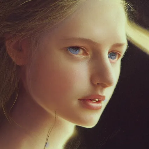 Prompt: photo portrait of a beautiful emotional female in soft light, zeiss lens, detailed, symmetrical, centered, by edward robert hughes, annie leibovitz and steve mccurry, david lazar, jimmy nelsson, greg rutkowski and alphonse mucha, breathtaking, 8 k resolution, extremely detailed, beautiful, establishing shot, artistic, hyperrealistic, beautiful face, octane render