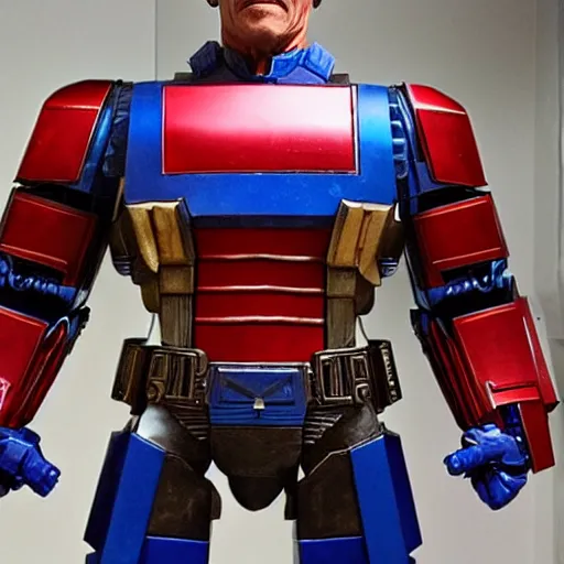 Image similar to Arnold Schwarzenegger as Optimus Prime