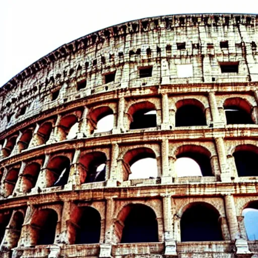 Prompt: Colosseum in the style of M. C. Escher