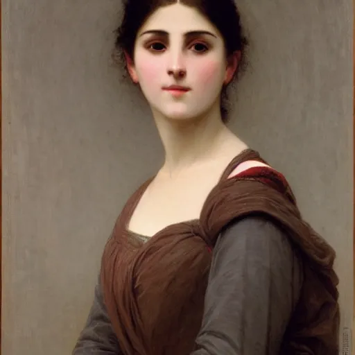 Prompt: Female Portrait, by William-Adolphe Bouguereau.