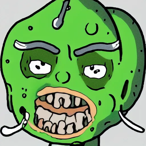 Image similar to pickle rick