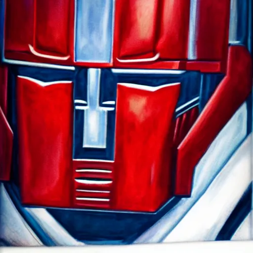 Image similar to portrait of a optimus prime