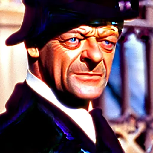 Image similar to Sean Bean as Bert in Mary Poppins, movie still, photograph