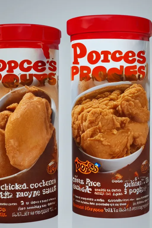 Image similar to an advertisement for popeyes new chicken, called chicken poop manure, smelly, shitty, stinky, poop sauce included!