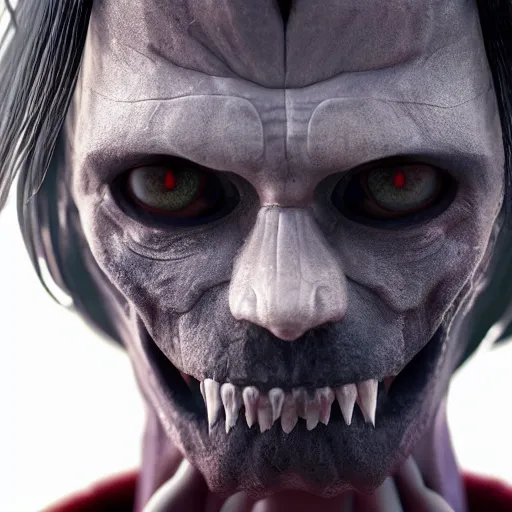 Image similar to photo full body portrait of morbius 2, depth of field, zeiss lens, detailed, symmetrical, centered, by edward robert hughes, connor hibbs, annie leibovitz and steve mccurry, david lazar, jimmy nelsson, breathtaking, 8 k resolution, extremely detailed, beautiful, establishing shot, artistic, hyperrealistic, beautiful face, octane render