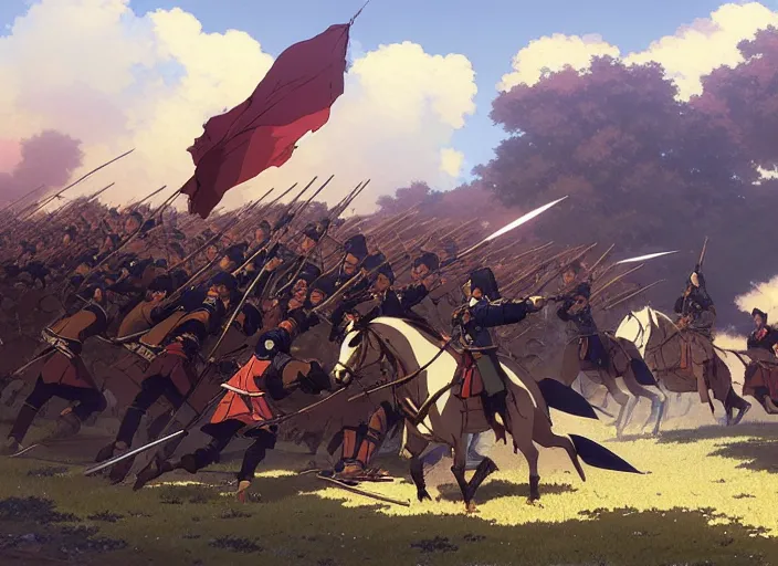 Image similar to battle of balaclava in october 1 8 5 4, finely detailed perfect art, painted by greg rutkowski makoto shinkai takashi takeuchi studio ghibli