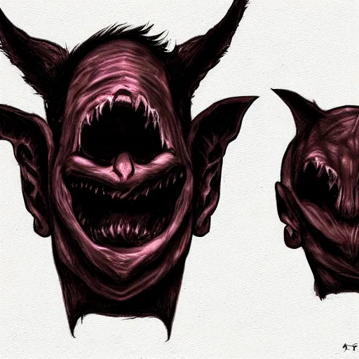 Prompt: eyeless monster, ears ears ears, D&D, high quality, trending on artlist