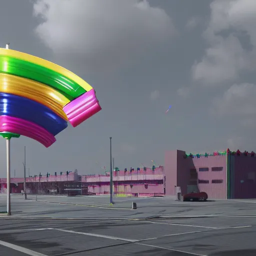 Image similar to 🚀🌈🤩, octane render 3d