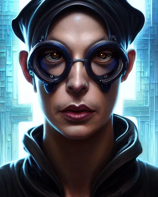 Image similar to front shot of a cyberpunk criminal mastermind character, intricate, elegant, highly detailed, centered, (((artstation, concept art, smooth, sharp focus, artgerm, Tomasz Alen Kopera, Peter Mohrbacher, donato giancola, Joseph Christian Leyendecker, WLOP, Boris Vallejo))), mugshot!!!!!, ugly!!!!!!