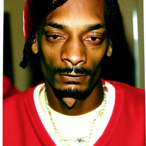 Prompt: 1990s Hi-8 footage of Snoop Dogg in High School, candid portrait photograph, 40mm