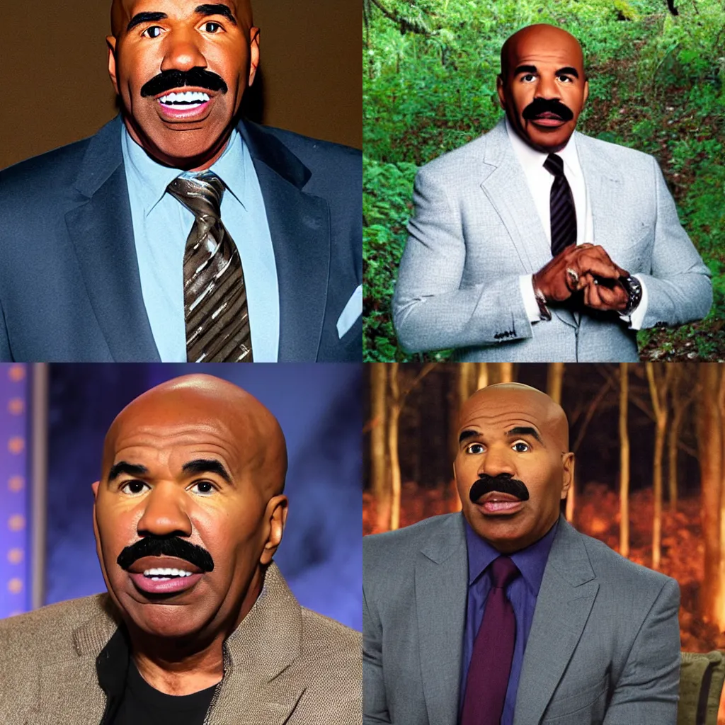 Prompt: Steve Harvey in the Blair Witch project