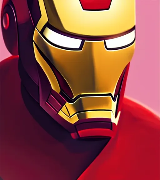 Image similar to icon stylized minimalist adam scott as iron man, loftis, cory behance hd by jesper ejsing, by rhads, makoto shinkai and lois van baarle, ilya kuvshinov, rossdraws global illumination