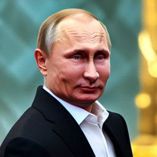 Prompt: Vladimir Putin, placed in a skewer